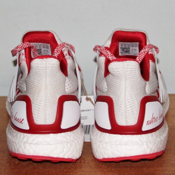 Adidas UltraBoost 1.0 Valentine's Day Running Shoes Womens 9 White Red - Picture 5 of 6
